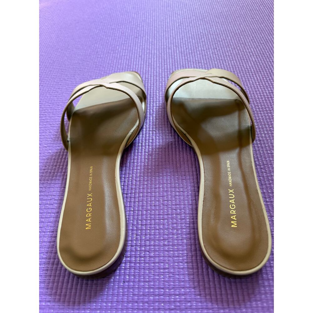 NWT Margaux Luxe Leather The MX Sandal in Latte Calf size size 7 Flats Womens - Picture 6 of 10
